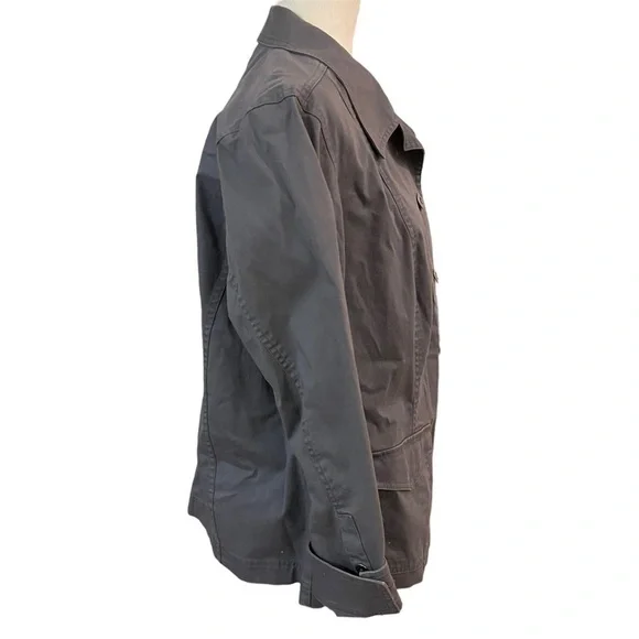 NWT Talbots Gray Button Down Jacket - Picture 4 of 8